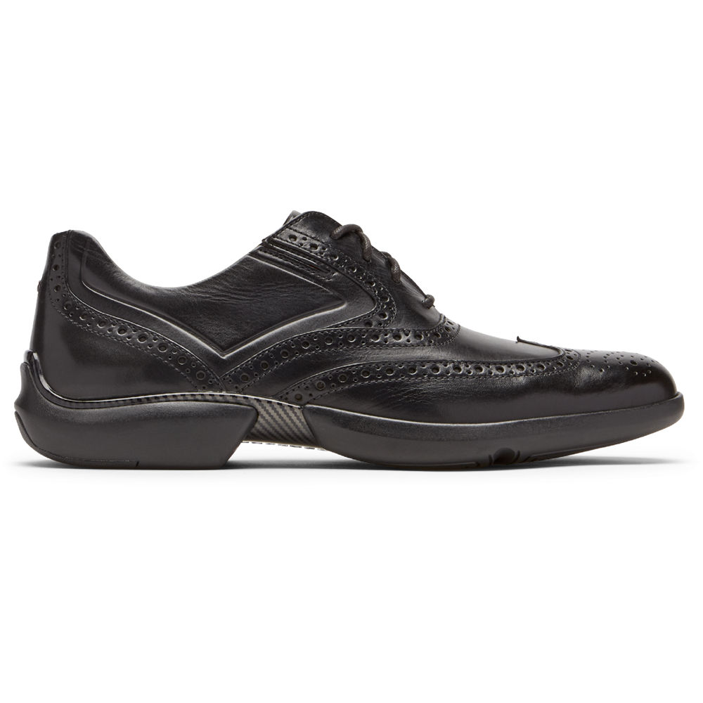 Rockport Mens Total Motion Advance Wingtip - Lace Up Black - HXL240516